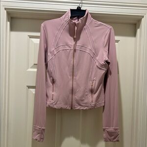 Lululemon Athletica Pink Define Cropped Jacket Nulu